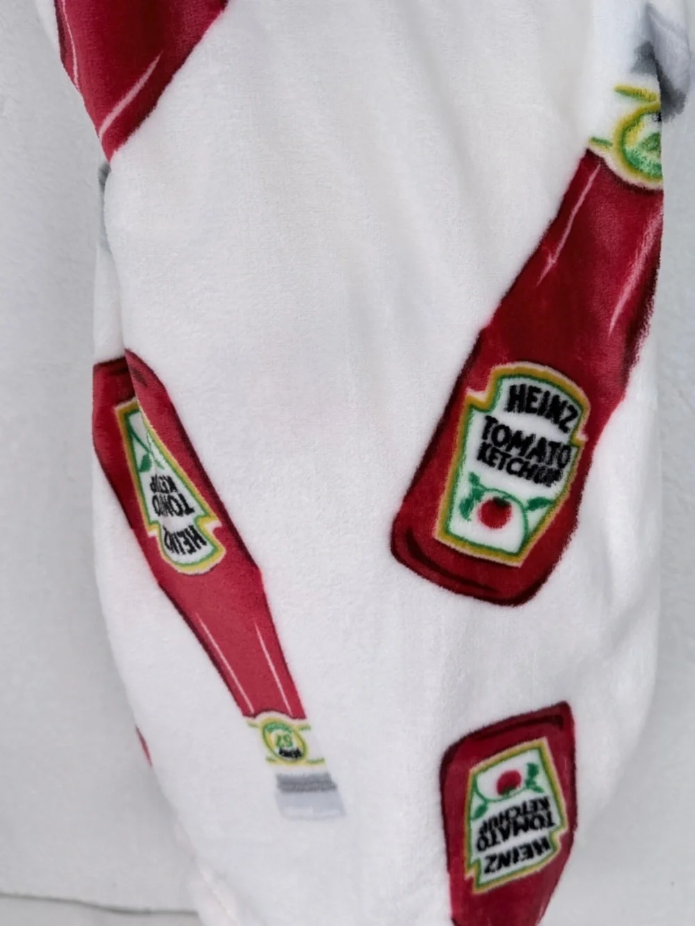 Heinz Tomato Ketchup Velvet Soft Throw Blanket 60x70 Novelty Food Print Ketchup
